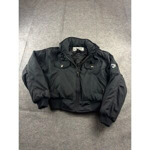 VTG Obermeyer Black Ski Sexy Jacket Insulated Bomber Mountain Patch‎ Womens 4